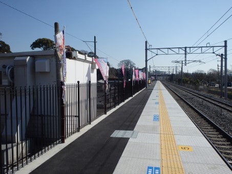 偕楽園駅昇降場改良工事③